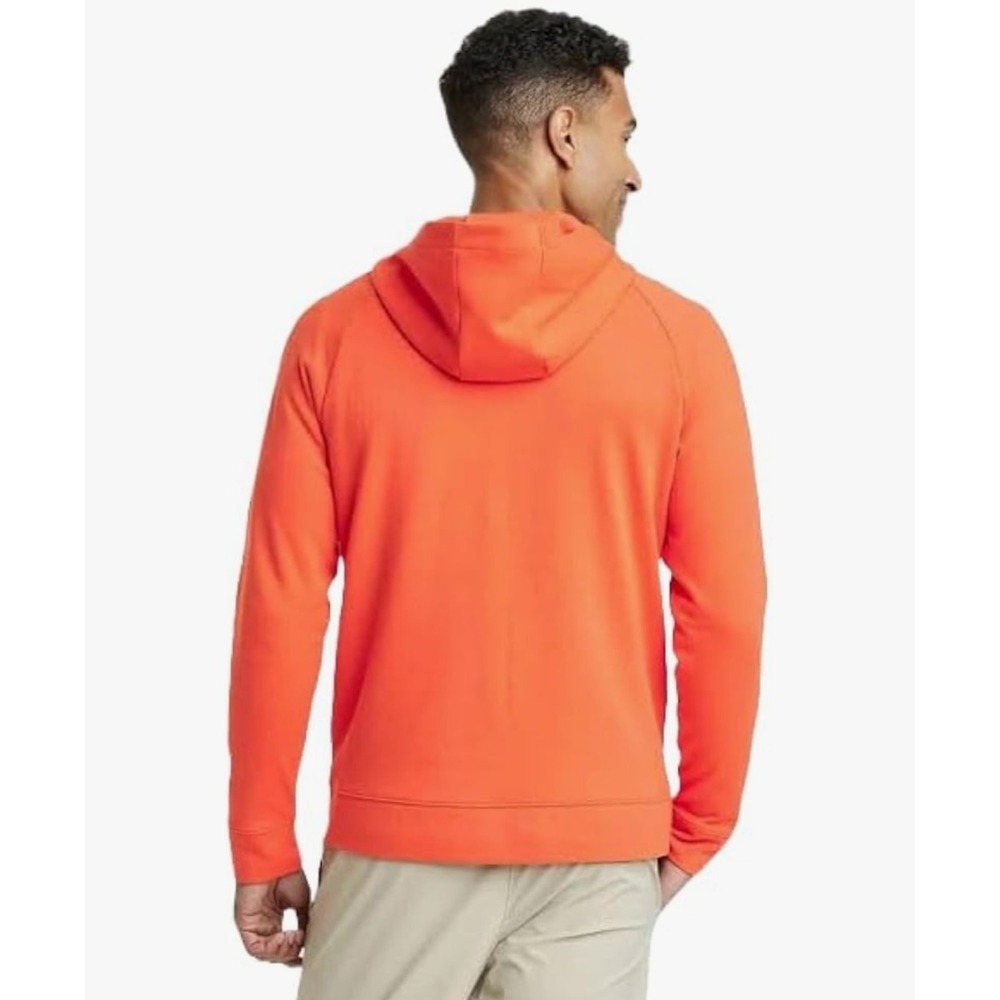 Men's All In Motion Fleece Hoodie Sweatshirt Mauve Red Size XL Pullover